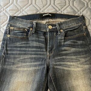 Express Faded Blue Denim Jeans